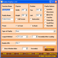 Yaldex PopUp 4.3 screenshot